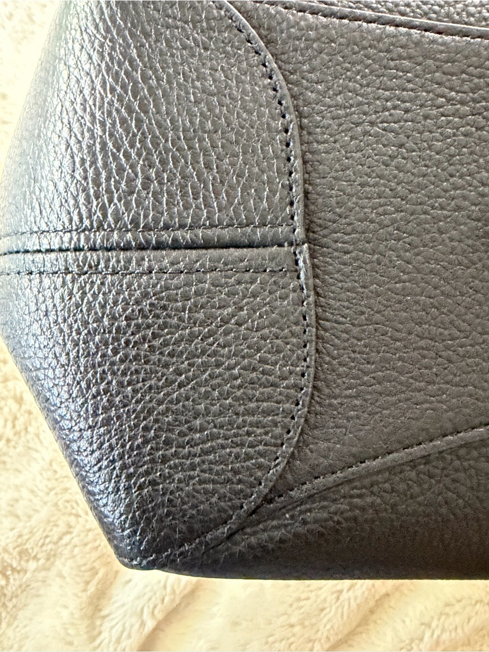 Kate Spade Black Pebbled Leather Shoulder Tote Bag Large EUC - Picture 9 of 13